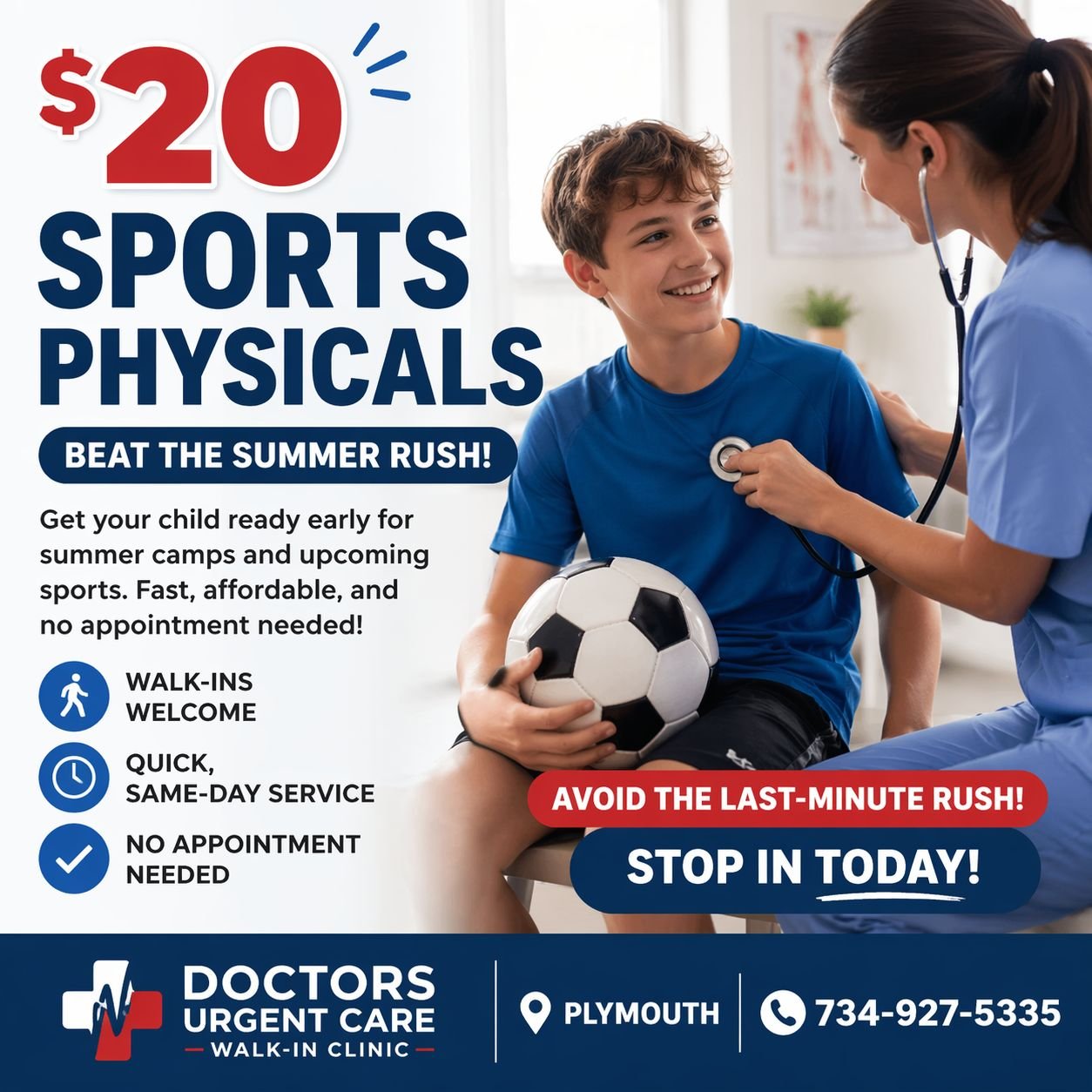 Doctors Urgent Care Plymouth - Examination room with medical equipment